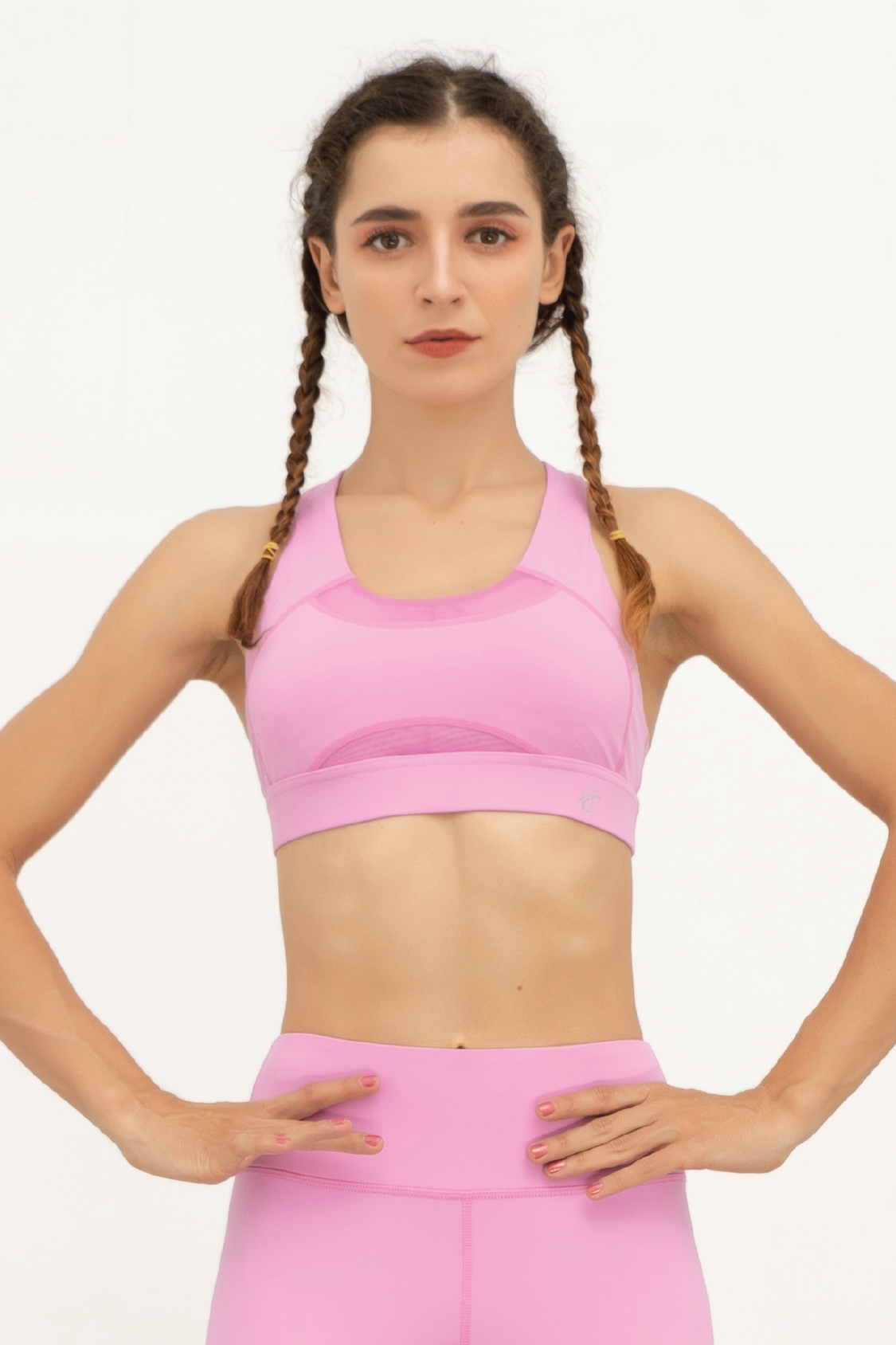 Kamila Yoga Workout Bra (Macaron Pink Version). - Joylyan Wear